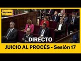 EN DIRECTO | Juicio al procés: sesión 17