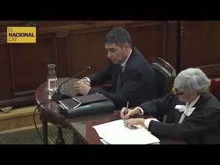 JUDICI PROCÉS | Trapero: "Estábamos dispuestos a detener a president y consellers si se ordenaba"