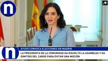 Ayuso convoca elecciones tras la traición de Ciudadanos en Murcia