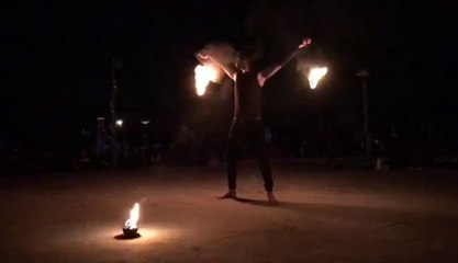 This Young Man Kisses, Blows, Plays With Fire (1)