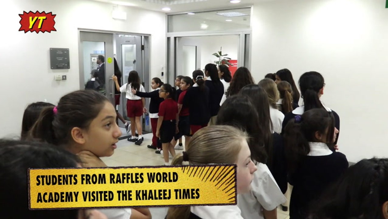 Raffles World Academy Dubai students visit our office