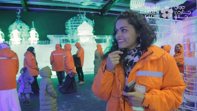 Ice sculptures at Dubai Garden Glow