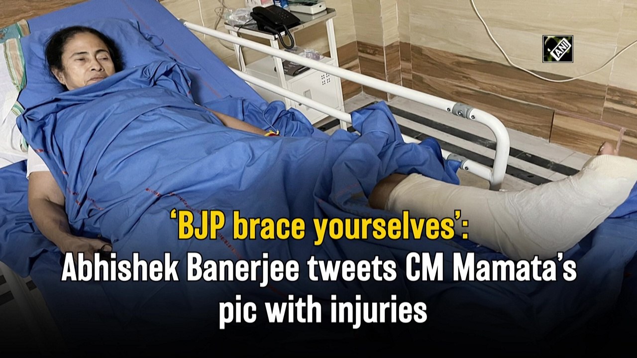 BJP brace yourselves: Abhishek Banerjee tweets CM Mamata’s picture with injuries