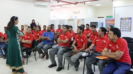 Free English classes for blue-collared workers in Dubai