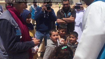 KT visits Zaatari Refugee Camp in Jordan