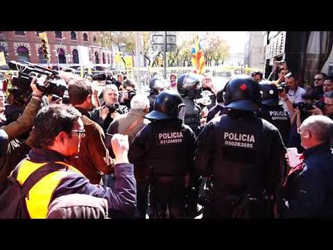 Mossos separen els CDR dels unionistes