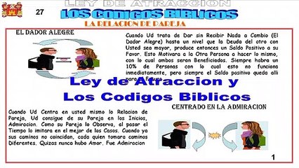27.Ley de la Atraccion Codigos Biblicos y Relacion de Pareja-III