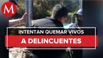 Intentan linchar a dos hombres por asaltar a adultos mayores en Hidalgo