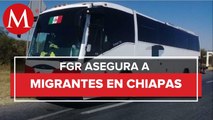Detienen a 8 'polleros' con 210 migrantes en Chiapas