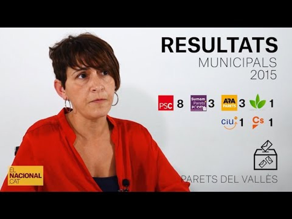 ✉ MUNICIPALS 2019 | INFORME PARETS DEL VALLÈS | RESULTATS 2015