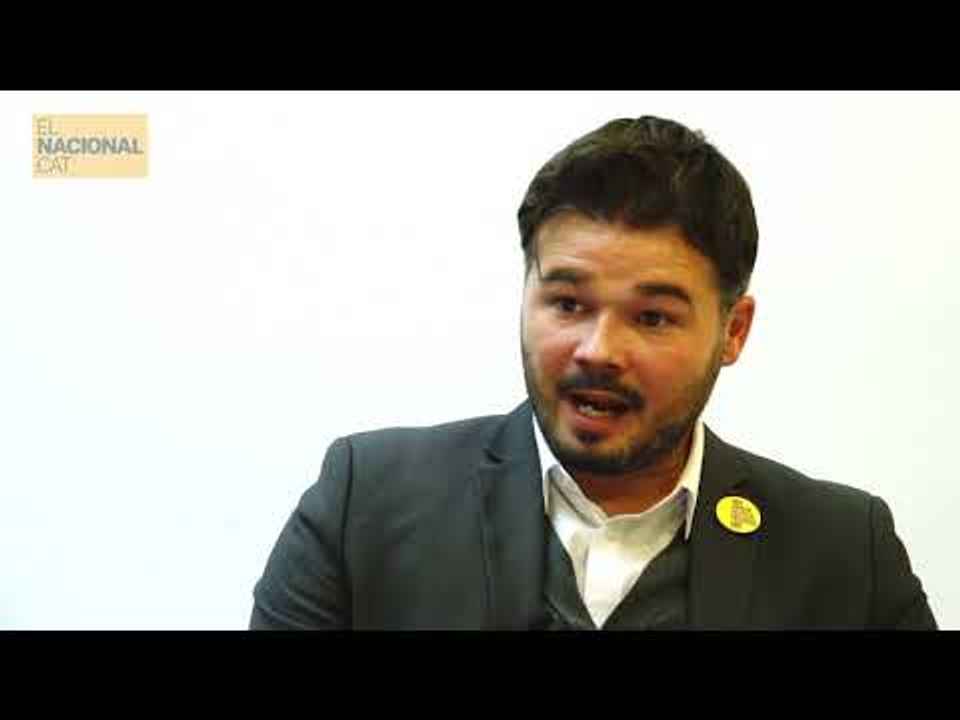 Rufián: "Rajoy i Santamaría estan on estan perquè Catalunya els va passar per sobre"