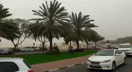 Strong winds, sandstorm lash UAE
