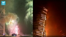 Burj Al Arab, Burj Khalifa New Year fireworks timelapse