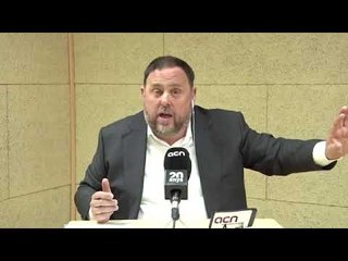 Roda de premsa d'Oriol Junqueras des de Soto del Real