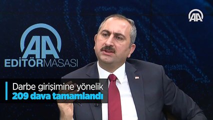 Darbe girişimine yönelik 209 dava tamamlandı