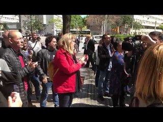 Crits de "no esteu sols" a la Ciutat de la Justícia