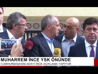 YSK'nın önünde Muharrem İnce'nin kulağına neler fısıldadı belli oldu