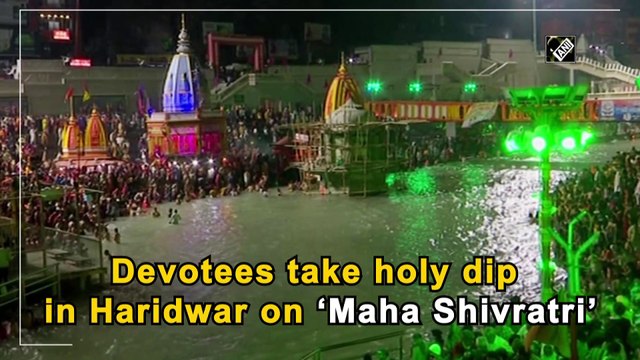 Devotees take holy dip in Haridwar on ‘Mahashivratri’