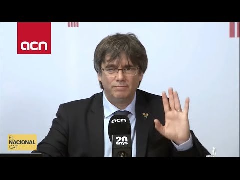 La roda de premsa completa de Carles Puigdemont