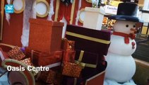 Christmas decorations across shopping malls in Dubai
