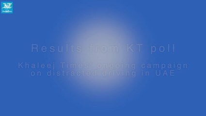 Results from KT Poll on distracted driving in UAE