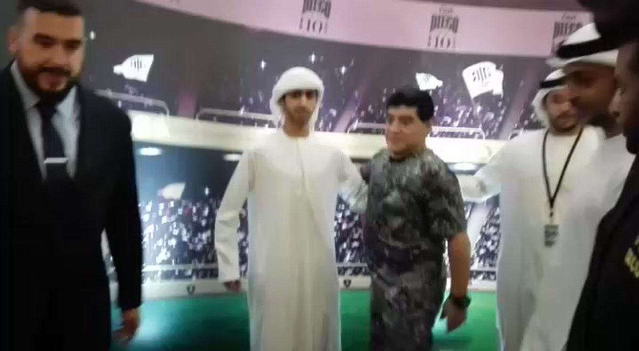 Diego Maradona celebrates 56th birthday in Abu Dhabi