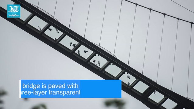 China opens world's highest and longest glass bridge