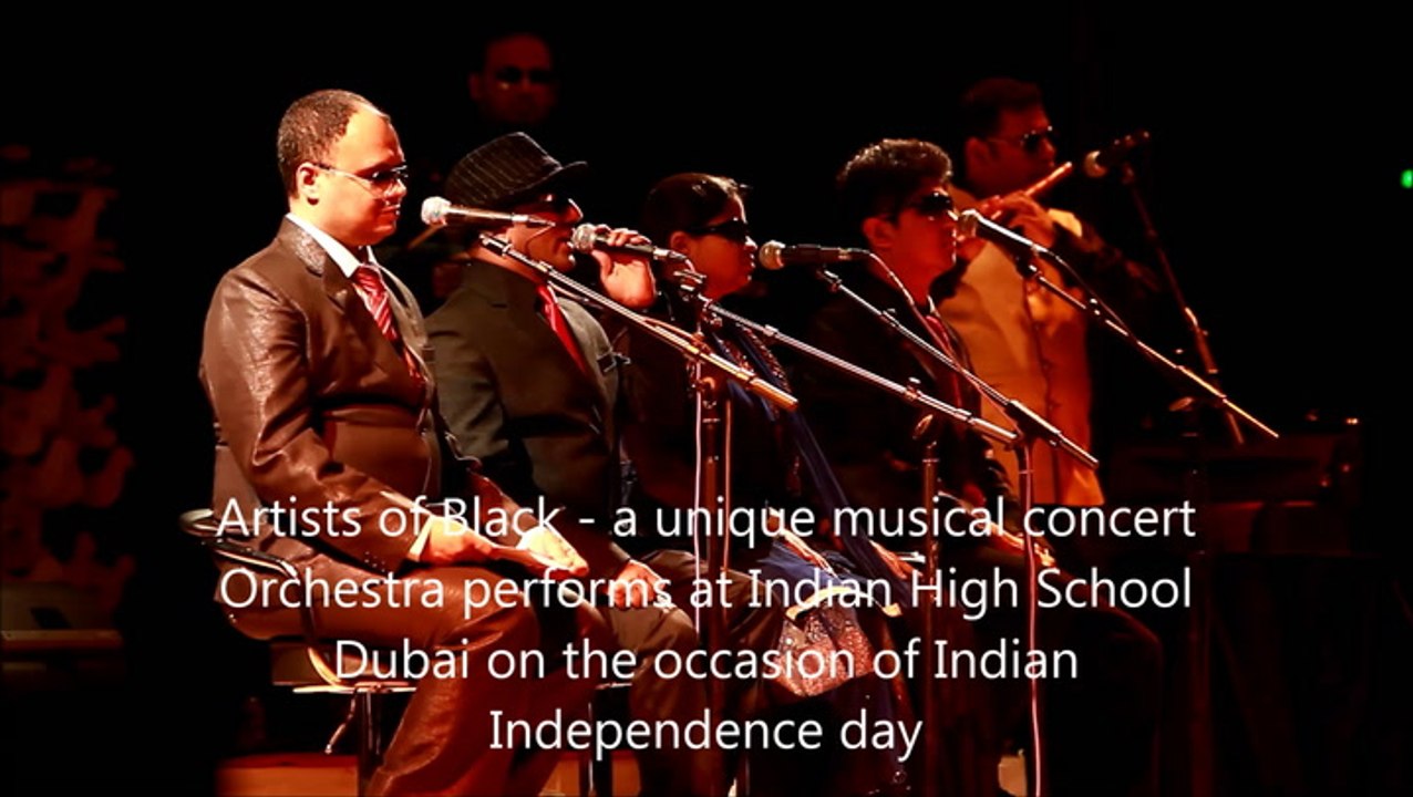 Artists of Black: A unique musical concert orchestra performs at Indian High School, Dubai, on the occasion of the Indian Independence Day