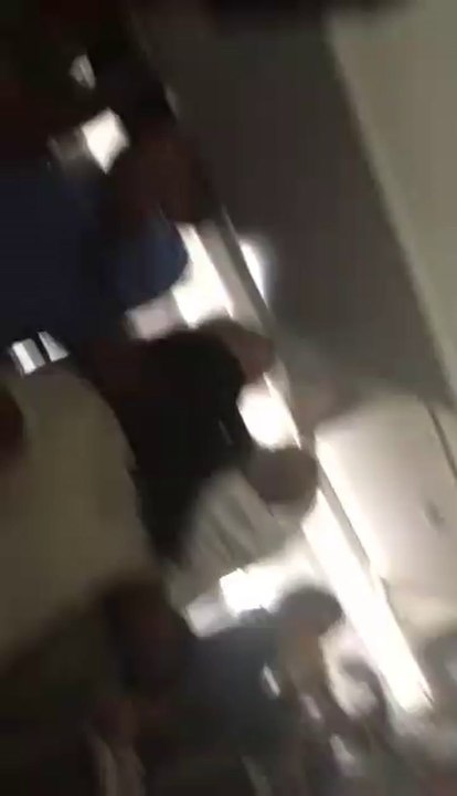 Chaos inside the Emirates flight