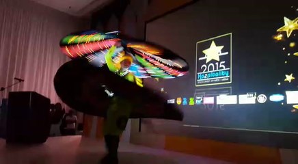 A wheel of colours spins in Dubai