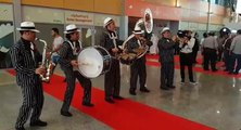 Band entertains visitors at ‪‎Sharjah‬ International Book Fair