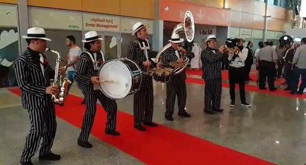 Band entertains visitors at ‪‎Sharjah‬ International Book Fair