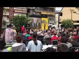 Oriol Junqueras saluda els seus fills i la seva dona