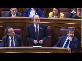 Jordi Turull, abroncado cuando promete su cargo como diputado