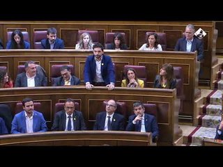 Sergi Miquel i Valentí, abroncado cuando promete su cargo