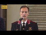 Miquel Buch presenta el nou cap dels Mossos d'Esquadra Eduard Sallent