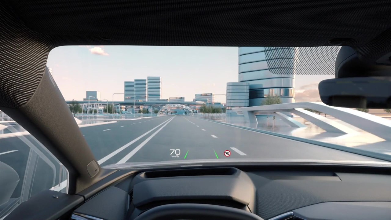Audi Q4 e-tron – Augmented Reality Head-Up-Display Animation