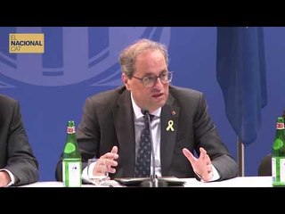 Torra demana als delegats a l'exterior que difonguin el dictamen de l'ONU