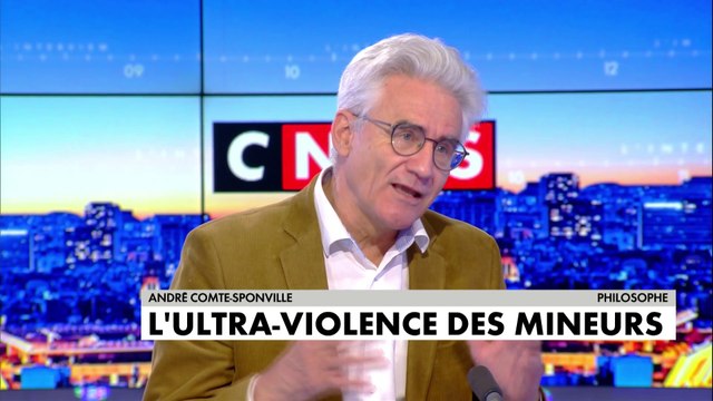 André Comte-Sponville : «Devant cette série d’horreurs on a le sentiment que la violence chez les jeunes tend à se développer et c’est un symptôme très inquiétant»