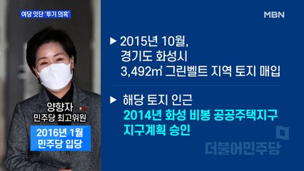 [MBN 프레스룸] 여당 잇단 '투기 의혹'