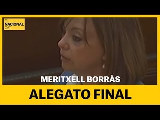 JUICIO PROCÉS | Alegato final de Meritxell Borràs [COMPLETO]