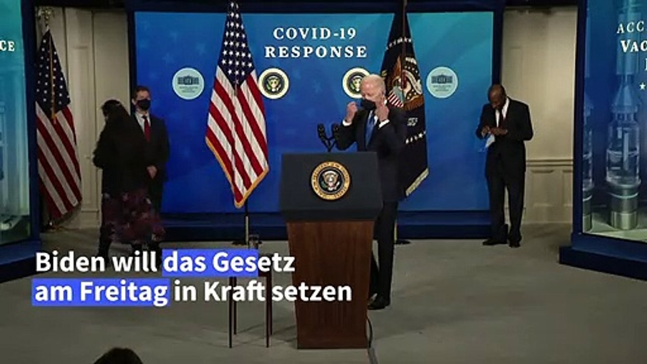 Biden nennt Corona-Hilfspaket 'historischen Sieg' für die USA