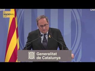 Torra exigeix “unitat estratègica” per fer front a la sentència de l’1-O