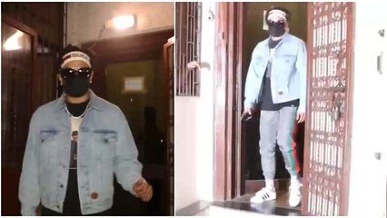 Ranveer Singh Arrives At A Dubbing Studio In A Swanky Yellow Lamborghini