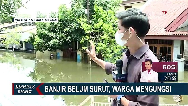 Banjir di Makassar Belum Surut, Warga Masih Bertahan di Pengungsian