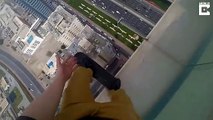 Skateboarder Performs Deadly Stunts On Dubai Skyscraper