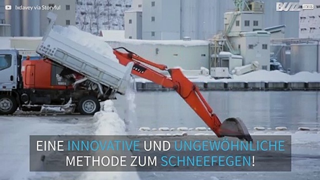 Kreatives Schneefegen