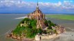 Atemberaubende Aufnahmen von Mont Saint-Michel aus Sicht einer Drohne