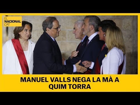 Valls es nega a saludar a Torra