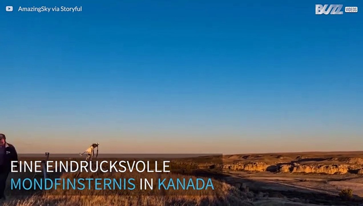 Imposante Aufnahmen der Mondfinsternis in Kanada